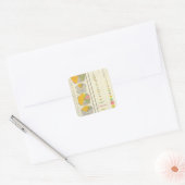 Overheidsveroordelingen in penitentiaire personen vierkante sticker (Envelop)