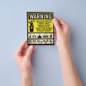 overheidswaarschuwingsbrochure flyer (Hand)