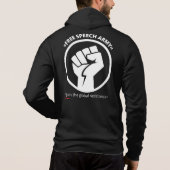 overhemd met zes ogen "FREE SPEECH ARMY" Hoodie (Achterkant)