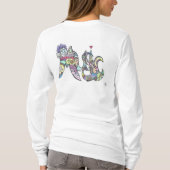 overhemd voor vrouwen: 3 8/Muziek T-shirt (Achterkant)