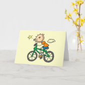 Overhemden en geschenken van mannenkruis, bicyclis kaart (Gele Bloem)