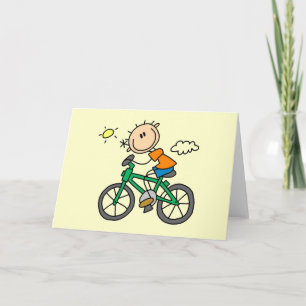 Overhemden en geschenken van mannenkruis, bicyclis kaart