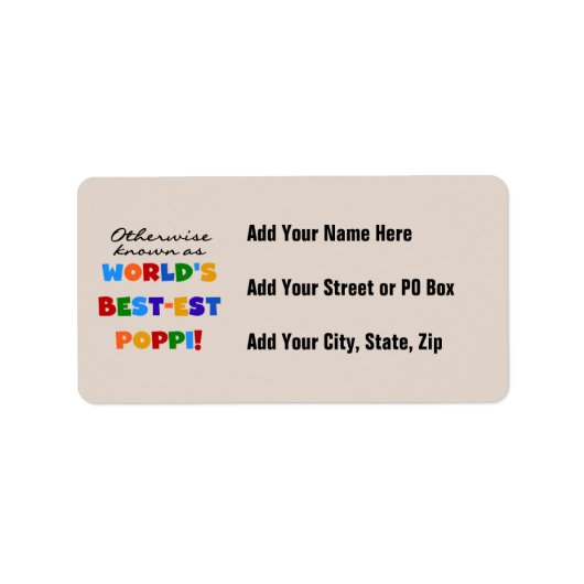 Overig Bekende Best-Best Poppi T-shirts en geschen Etiket (Voorkant)