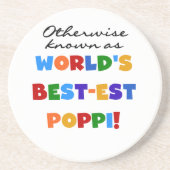 Overig Bekende Best-Best Poppi T-shirts en geschen Zandsteen Onderzetter (Voorkant)
