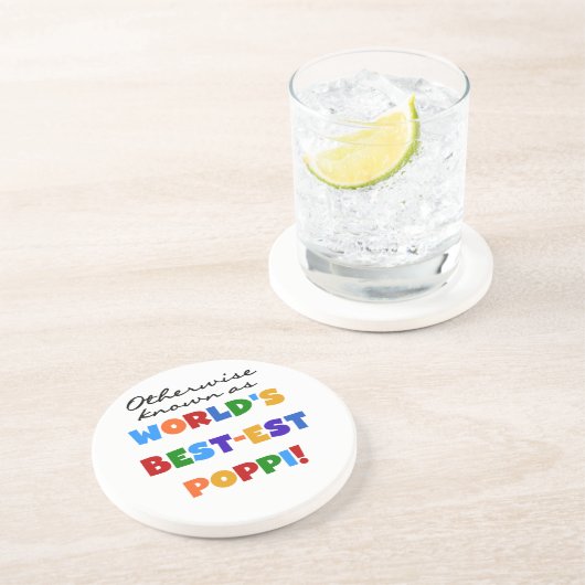 Overig Bekende Best-Best Poppi T-shirts en geschen Zandsteen Onderzetter (Zijkant)