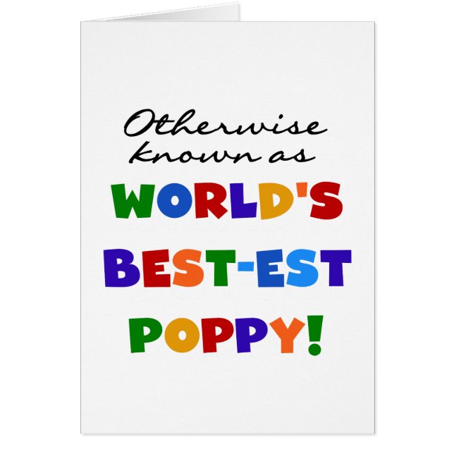 Overig Bekende Best-Best Poppy Tshirts en geschenk (Voorkant)