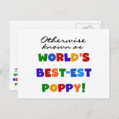 Overig Bekende Best-Best Poppy Tshirts en geschenk Briefkaart (Voorkant / Achterkant)