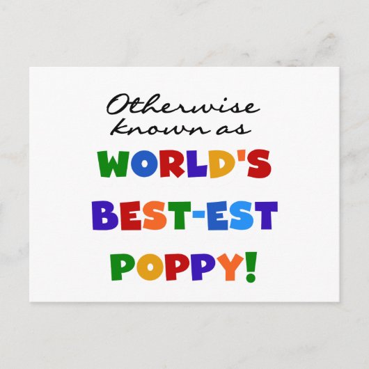 Overig Bekende Best-Best Poppy Tshirts en geschenk Briefkaart (Voorkant)