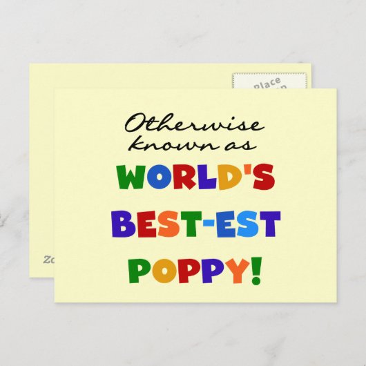 Overig Bekende Best-Best Poppy Tshirts en geschenk Briefkaart (Voorkant / Achterkant)