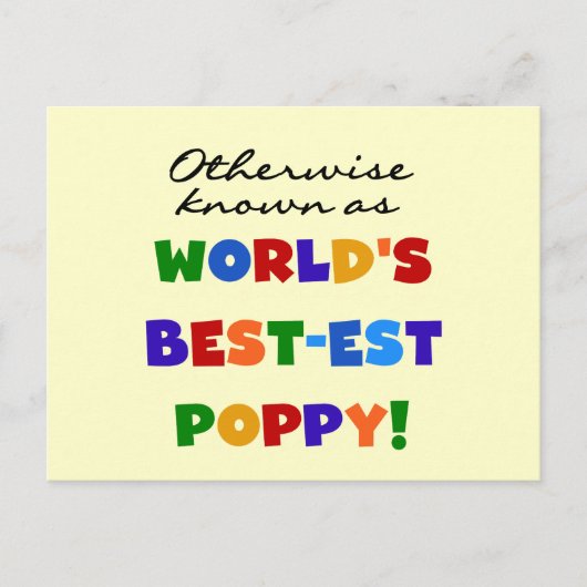 Overig Bekende Best-Best Poppy Tshirts en geschenk Briefkaart (Voorkant)