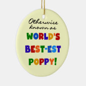 Overig Bekende Best-Best Poppy Tshirts en geschenk Keramisch Ornament (Rechts)
