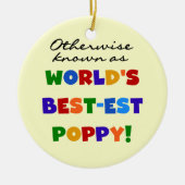 Overig Bekende Best-Best Poppy Tshirts en geschenk Keramisch Ornament (Voorkant)