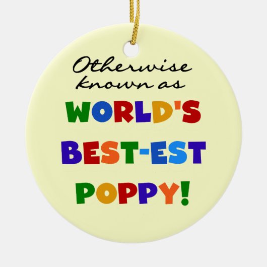 Overig Bekende Best-Best Poppy Tshirts en geschenk Keramisch Ornament (Voorkant)