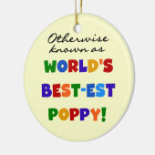 Overig Bekende Best-Best Poppy Tshirts en geschenk Keramisch Ornament (Links)