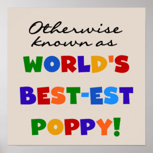 Overig Bekende Best-Best Poppy Tshirts en geschenk Poster