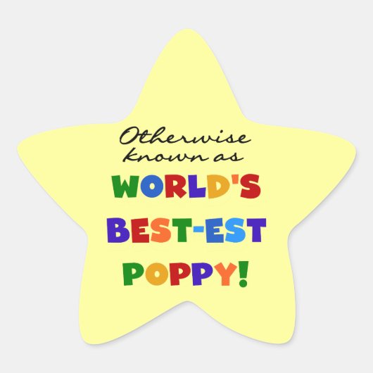 Overig Bekende Best-Best Poppy Tshirts en geschenk Ster Sticker (Voorkant)