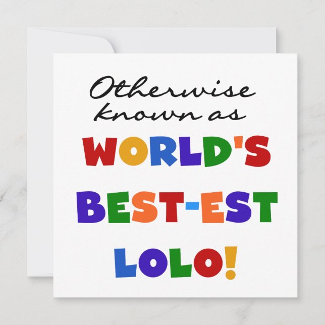 Overig Bekende Best-est Lolo T-shirts en geschenke (Voorkant)