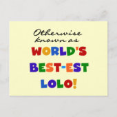 Overig Bekende Best-est Lolo T-shirts en geschenke Briefkaart (Voorkant)