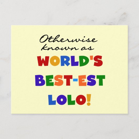 Overig Bekende Best-est Lolo T-shirts en geschenke Briefkaart (Voorkant)