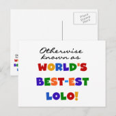 Overig Bekende Best-est Lolo T-shirts en geschenke Briefkaart (Voorkant / Achterkant)