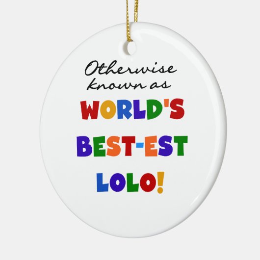Overig Bekende Best-est Lolo T-shirts en geschenke Keramisch Ornament (Links)