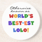 Overig Bekende Best-est Lolo T-shirts en geschenke Zandsteen Onderzetter (Voorkant)