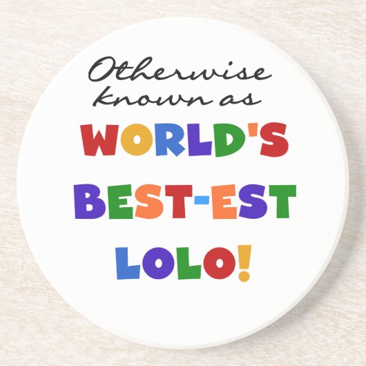 Overig Bekende Best-est Lolo T-shirts en geschenke Zandsteen Onderzetter (Voorkant)