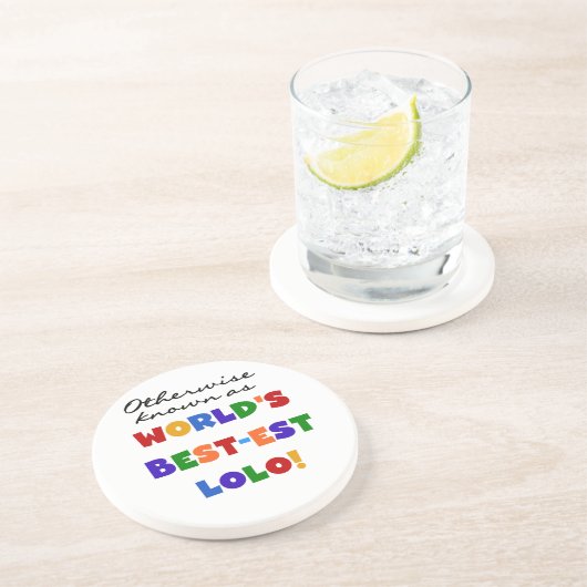 Overig Bekende Best-est Lolo T-shirts en geschenke Zandsteen Onderzetter (Zijkant)