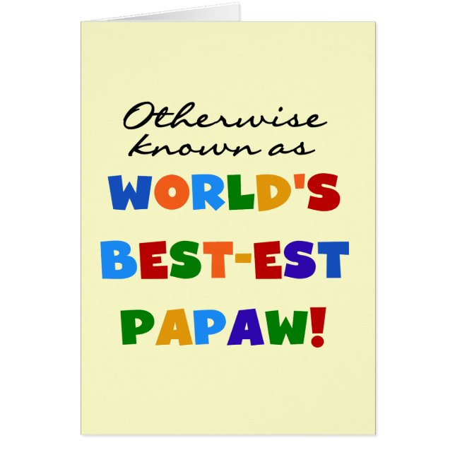 Overig Bekende Best-est Papaw T-shirts en geschenk (Voorkant)