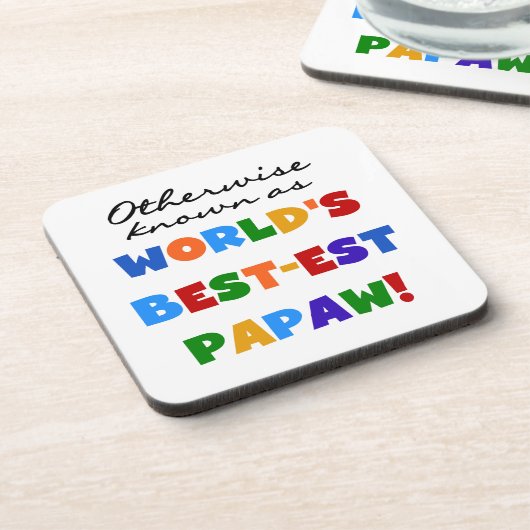 Overig Bekende Best-est Papaw T-shirts en geschenk Bier Onderzetter (Linkerzijde)