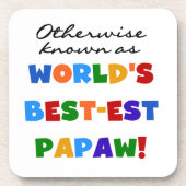 Overig Bekende Best-est Papaw T-shirts en geschenk Bier Onderzetter (Voorkant)