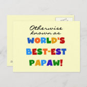 Overig Bekende Best-est Papaw T-shirts en geschenk Briefkaart (Voorkant / Achterkant)