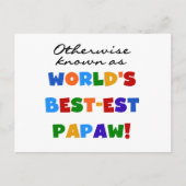 Overig Bekende Best-est Papaw T-shirts en geschenk Briefkaart (Voorkant)