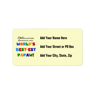 Overig Bekende Best-est Papaw T-shirts en geschenk Etiket