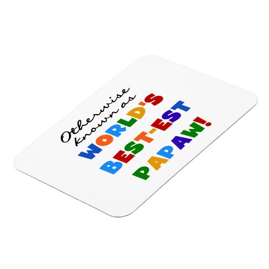 Overig Bekende Best-est Papaw T-shirts en geschenk Magneet (Linkerzijde)