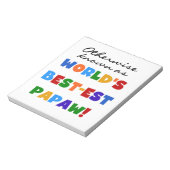 Overig Bekende Best-est Papaw T-shirts en geschenk Notitieblok (Linkerzijde)