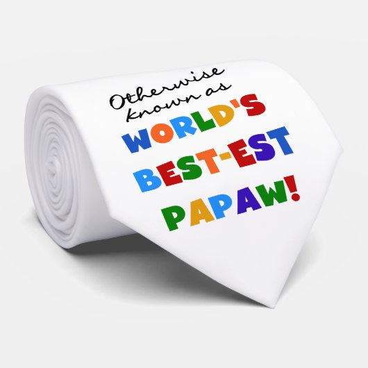 Overig Bekende Best-est Papaw T-shirts en geschenk Stropdas (Opgerold)