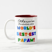 Overig Bekende Best-est Papaw T-shirts en geschenk Tweekleurige Koffiemok (Links)