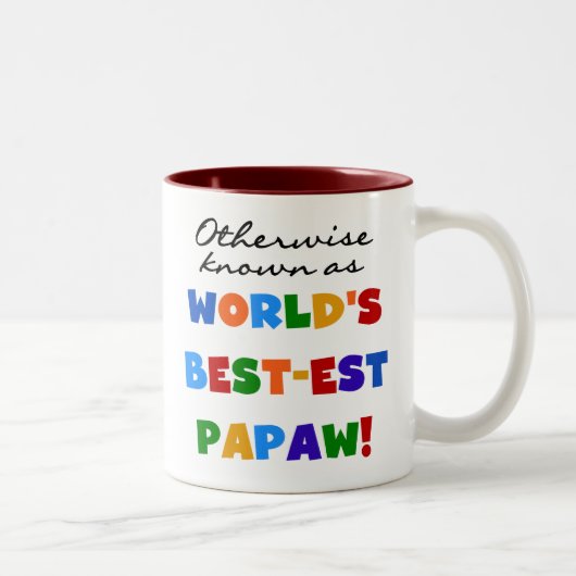 Overig Bekende Best-est Papaw T-shirts en geschenk Tweekleurige Koffiemok (Rechts)