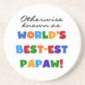 Overig Bekende Best-est Papaw T-shirts en geschenk Zandsteen Onderzetter (Voorkant)
