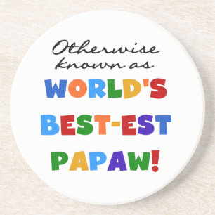 Overig Bekende Best-est Papaw T-shirts en geschenk Zandsteen Onderzetter