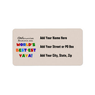 Overig Bekende Best-est Yaya T-shirts en geschenke Etiket