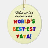 Overig Bekende Best-est Yaya T-shirts en geschenke Keramisch Ornament (Links)