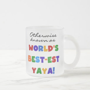 Overig Bekende Best-est Yaya T-shirts en geschenke Matglas Koffiemok