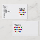 Overig Bekende Best-est Yaya T-shirts en geschenke Visitekaartje (Voorkant / Achterkant)