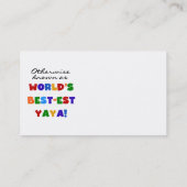 Overig Bekende Best-est Yaya T-shirts en geschenke Visitekaartje (Achterkant)