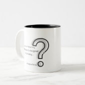 Overige taken zoals toegewezen tweekleurige koffiemok (Voorkant links)