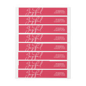 Overjoyed Classic Holiday Wrap rond label (Vel)