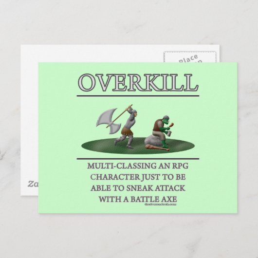 Overkill Fantasy (de)Motivator Briefkaart (Voorkant / Achterkant)