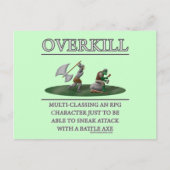 Overkill Fantasy (de)Motivator Briefkaart (Voorkant)